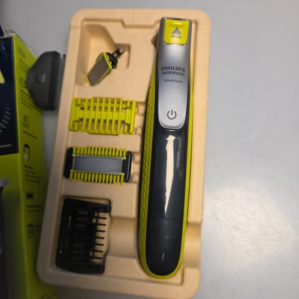 Philips Norelco Oneblade 360 Hybrid Face + Body, Electric Beard Trimmer, Shaver